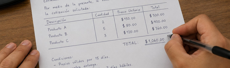 Cotización manual